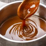 caramel in pot