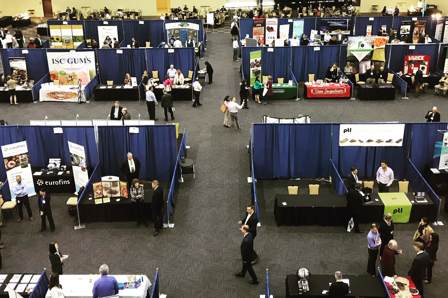 Exhibit hall from above